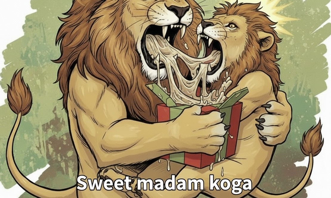 【ダ】「だ」らだらの唾液：プレゼントの“開封”儀式